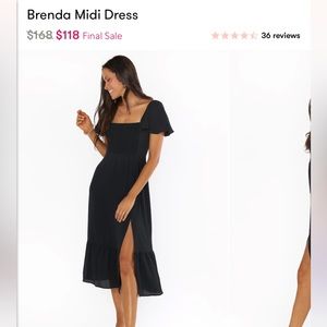 🖤 NWT Show Me Your Mumu Brenda Midi Dress in Black 🖤 never worn!! sold out!